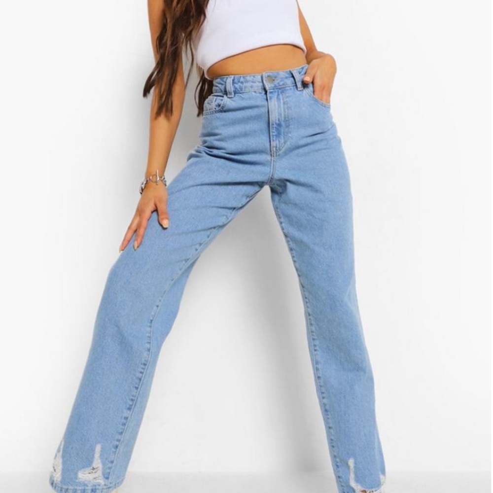 Straight leg jeans